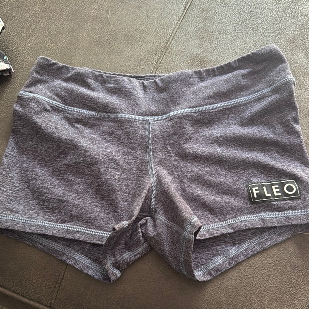 Fleo Gray Athletic Shorts with Compression Fit